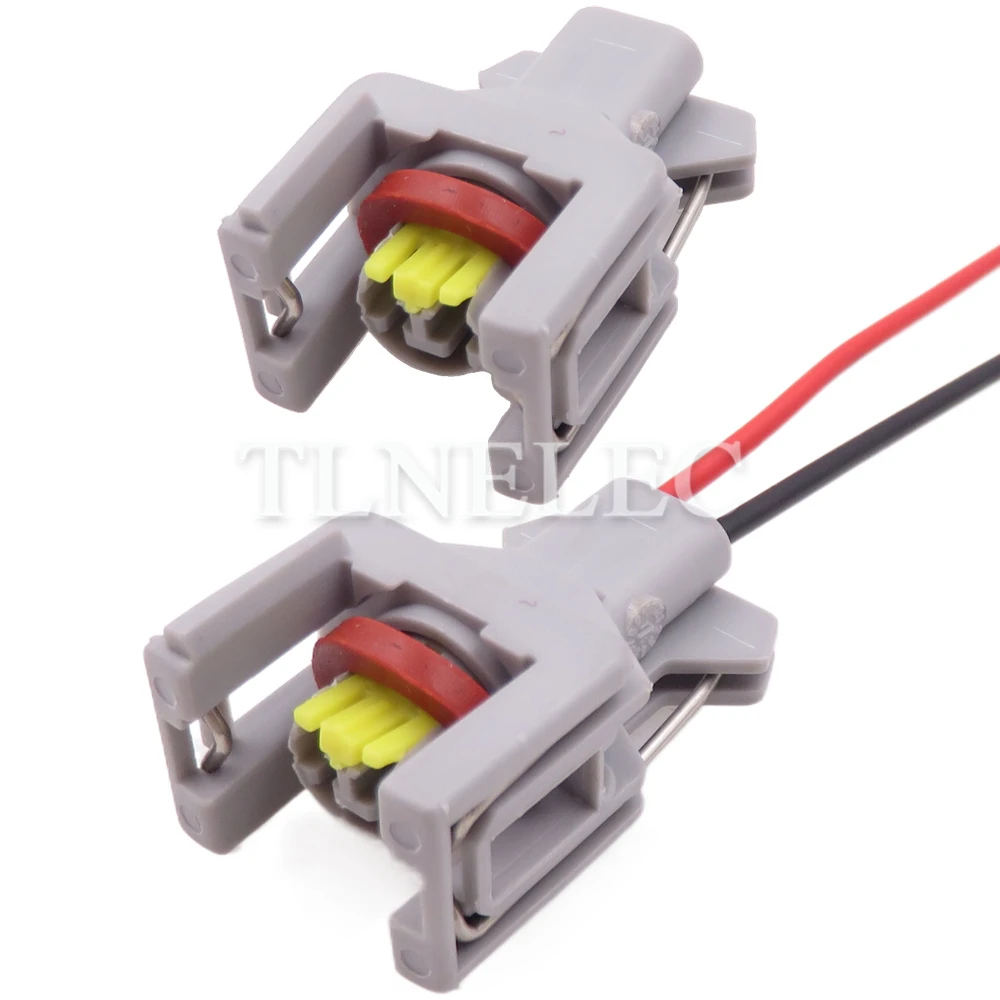 2-контактный автомобильный разъем топливной рейки с проводами, автомобильный герметичный инжектор топлива, проводные кабельные розетки 1743486-3 240PC024S8014 10811963