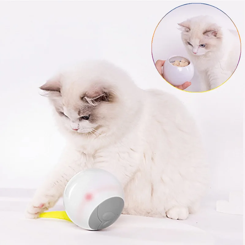

Feather Cat Pet Interactive Smart Ball Cats Magic Roller for Games Toys Toys Laser USB Ball Charger Kitten Electric Training