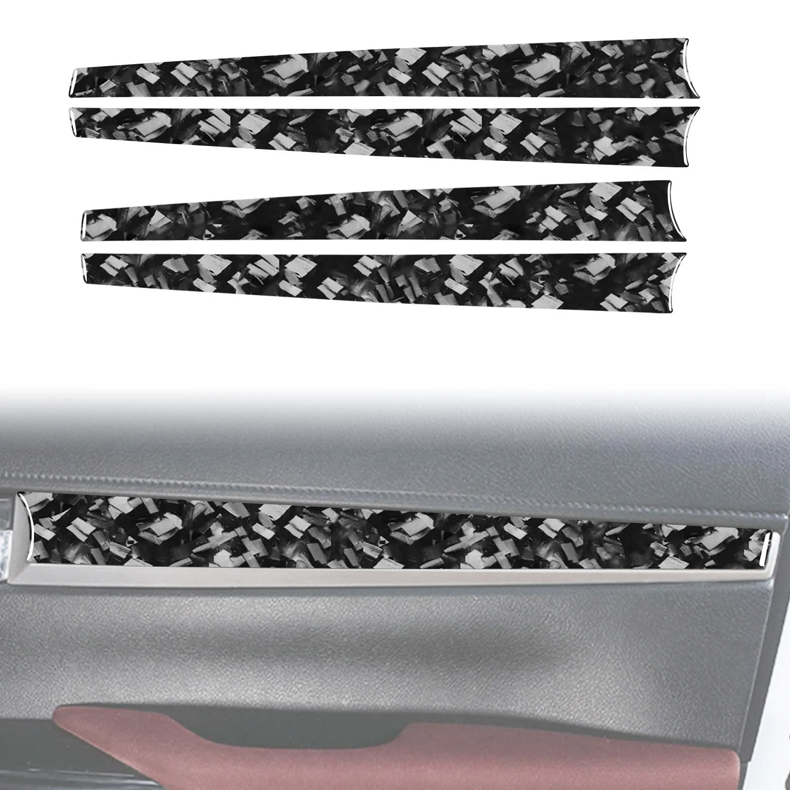 Для Hailux 2015 2016 2017-2021 декоративная полоса для внутренней двери отделочная наклейка