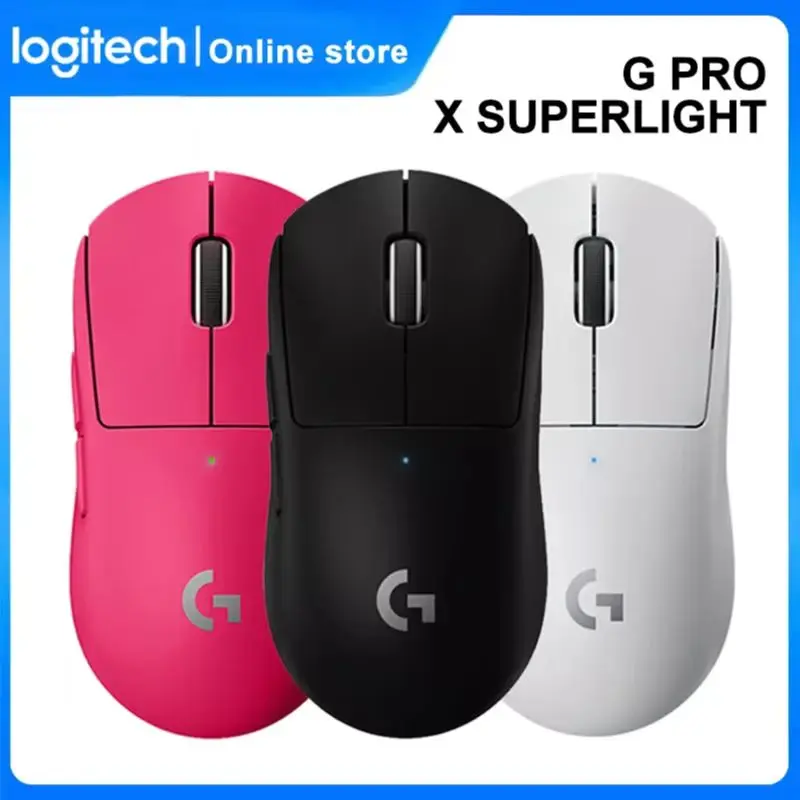 Logitech PRO X SUPERLIGHT GPW 2nd Generation Dual-mode Gaming Mice 5 Buttons HERO25K sensor 25600DPI Wireless Mouse