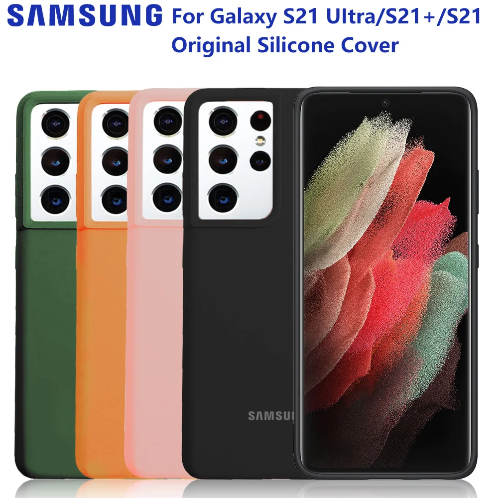 

Original Official Silicone Case Protection Cover For Samsung Galaxy S21+ S21 Ultra S21 Plus Mobile Phone Housings Cover Cases