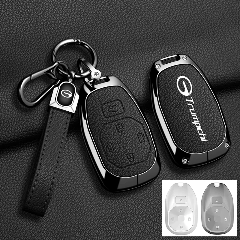 

Автомобильный кожаный чехол для ключей из цинкового сплава для GAC Trumpchi Empow J11 J12 J13 J15 J16 GS8 GS4 GS3 M8, защитный брелок, аксессуары