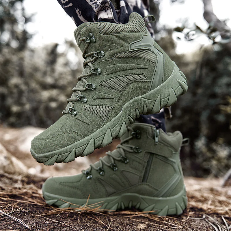 

Men Tactical Boots Army Military Desert Work Safety Shoes Climbing Hiking Shoes Ankle Outdoor Boots Zapatos Para Caminar