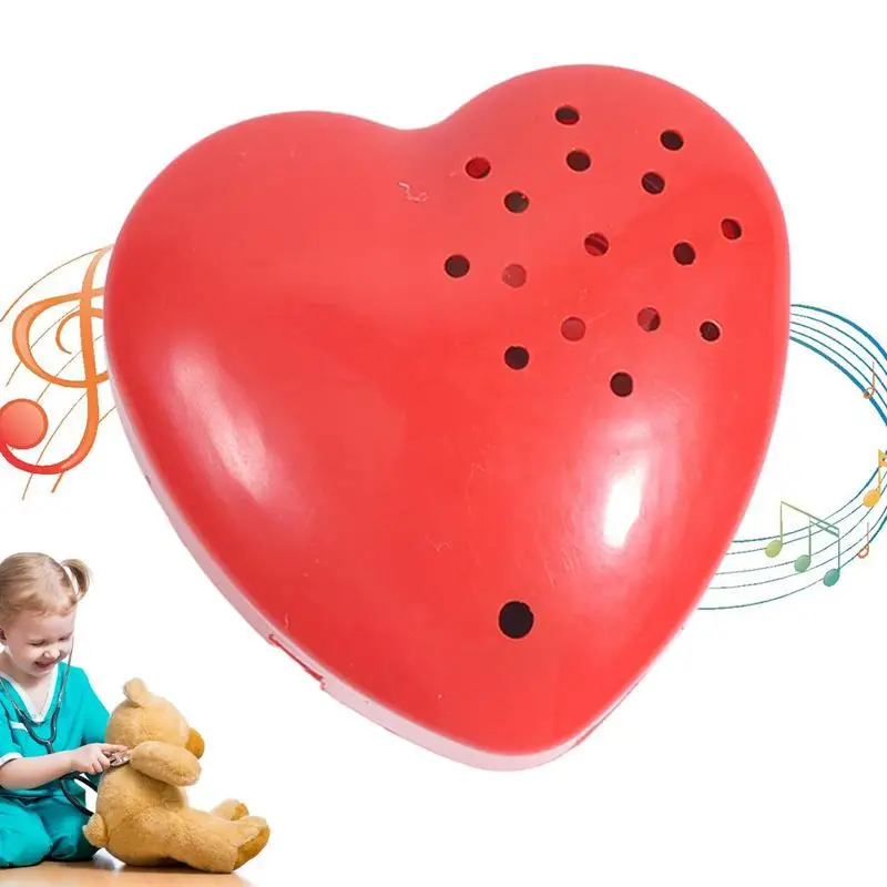 Heart Shaped Voice Box For Speaking Recordable Buttons For Kids 30 Seconds Sound Box For Stuffed Animal Doll
