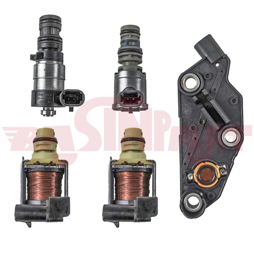 

Комплект соленоидов коробки передач 4T65E EPC TCC для Buick Lucerne для Pontiac для Volvo для Chevrolet Impala 5L40E G4T65E 4T65 24216426