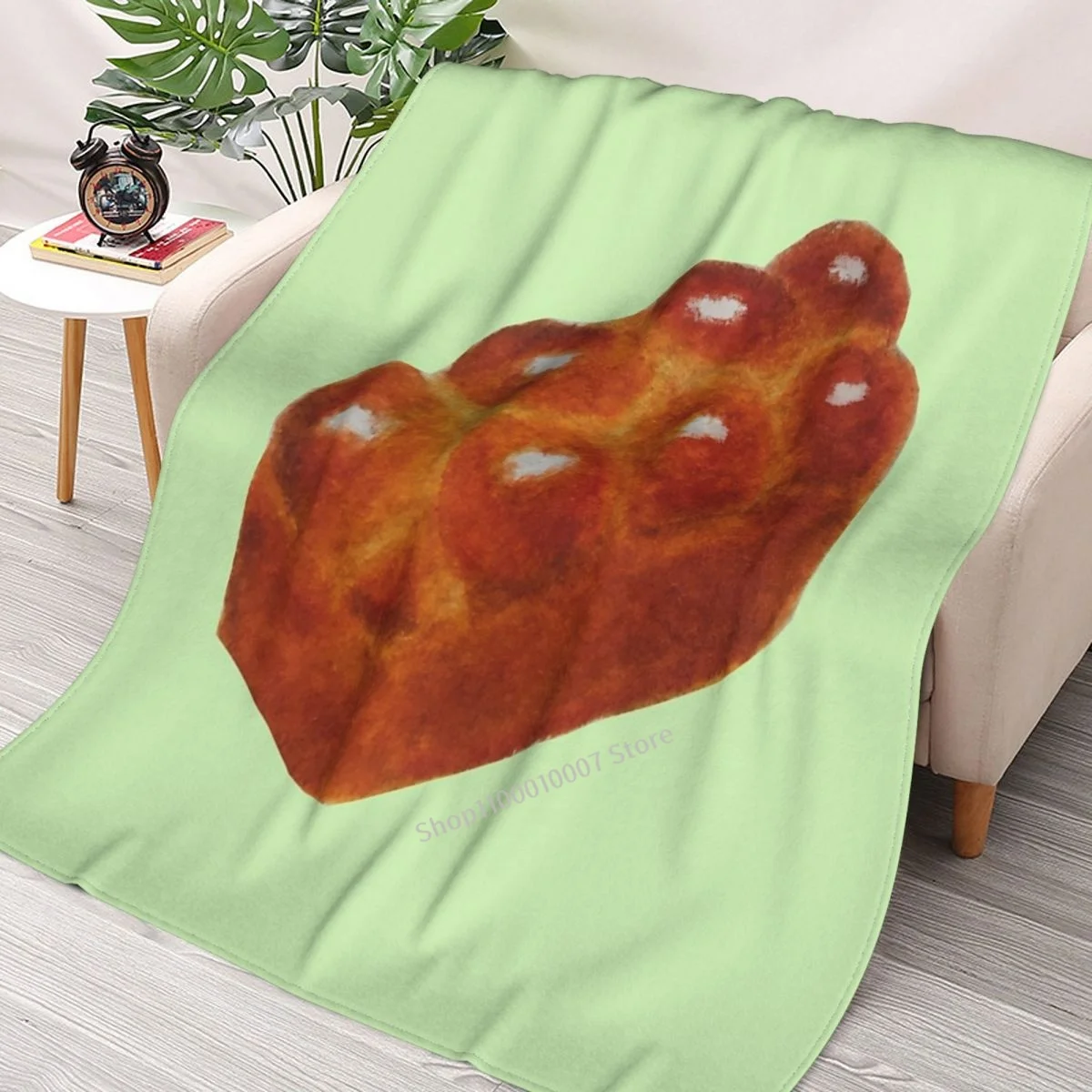 Декоративное одеяло с рисунком хлеба акварельных красок |