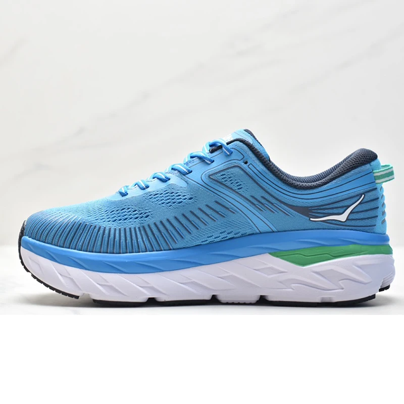 

New Sport Running Shoes Bondi 7 Breathable Anti Slip Cushioning Road Run Shoes Men Women Sport Shoes Lifestyle Outdoor Sneakers