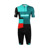 suit hansgrohe team 2022 cycling jersey set summer cycling clothing man road bike shirts suit bicycle tops ropa ciclismo