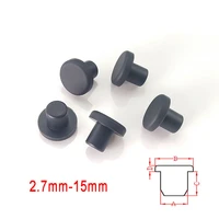 silicone rubber stopper bungs solid hole plugs black a2 7mm14mm optional pipe tube seals end caps dustproof cover t type