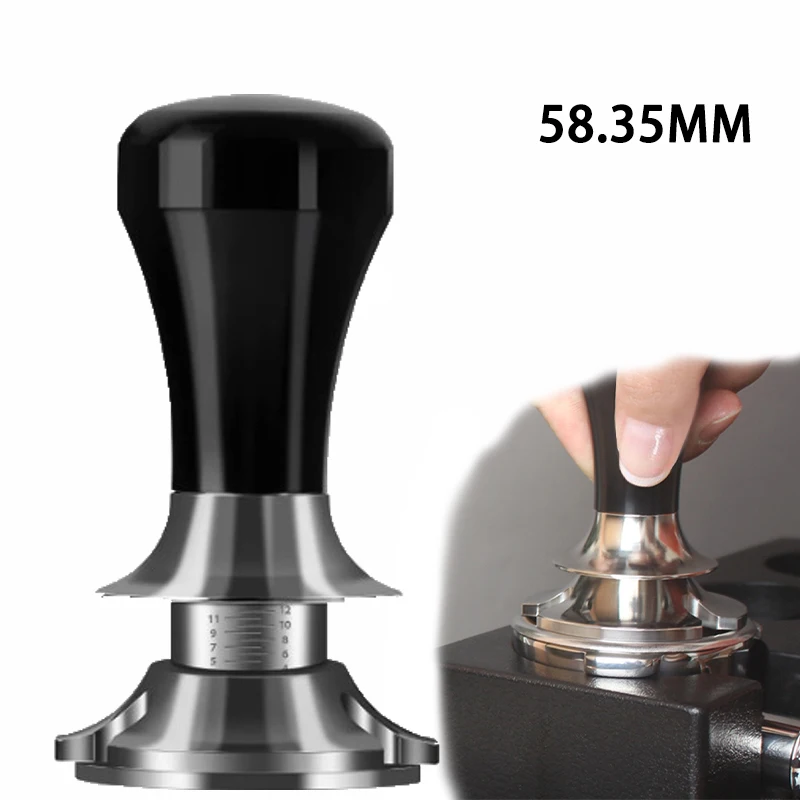 

58.35MM Coffee Tamper Adjustable Depth Coffee Powder Hammer Anti-pressure Partial Constant Force Coffee Tamper Coffee Appliance