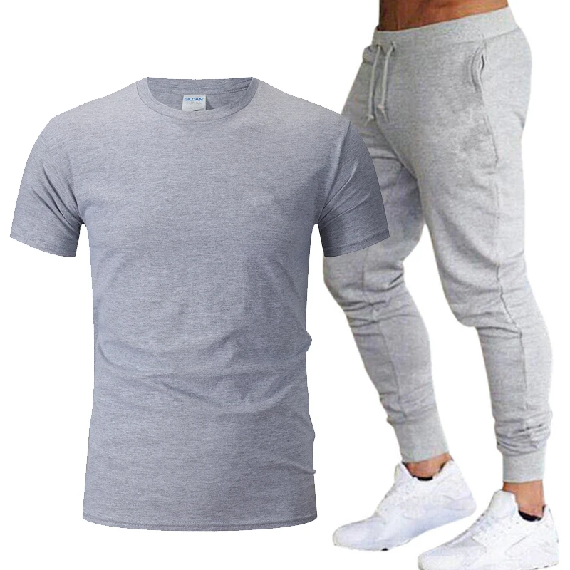 

Summer Men's Casual Print Trend 2-Piece T-Shirt + Men's Casual Pants