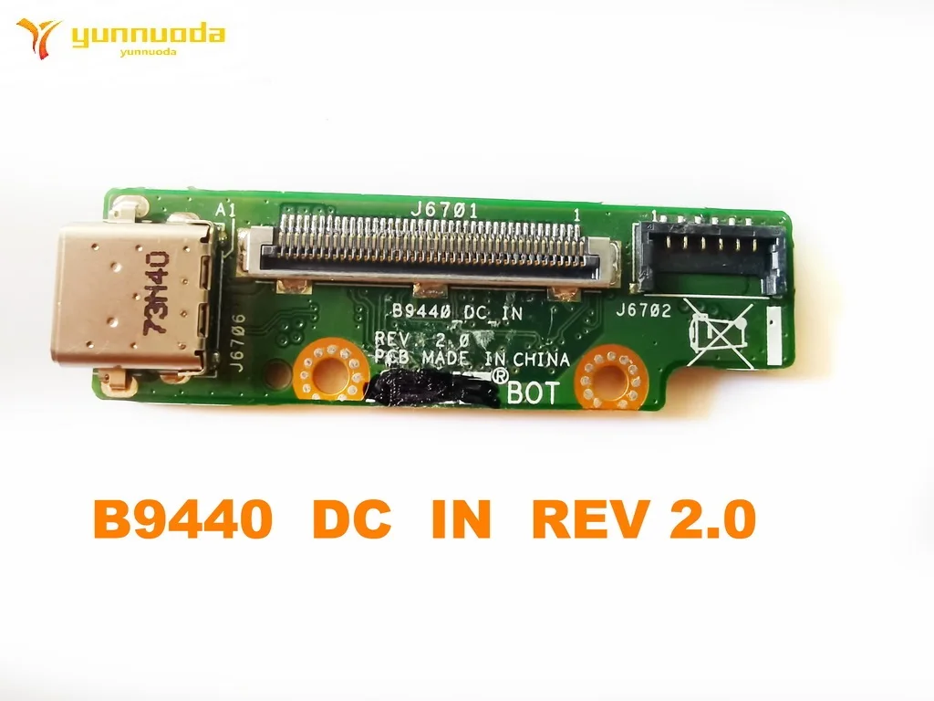 

Original for ASUS B9440 B9440UA DC-IN charger port power Jack board B9440 DC IN REV 2.0 tested good free shipping