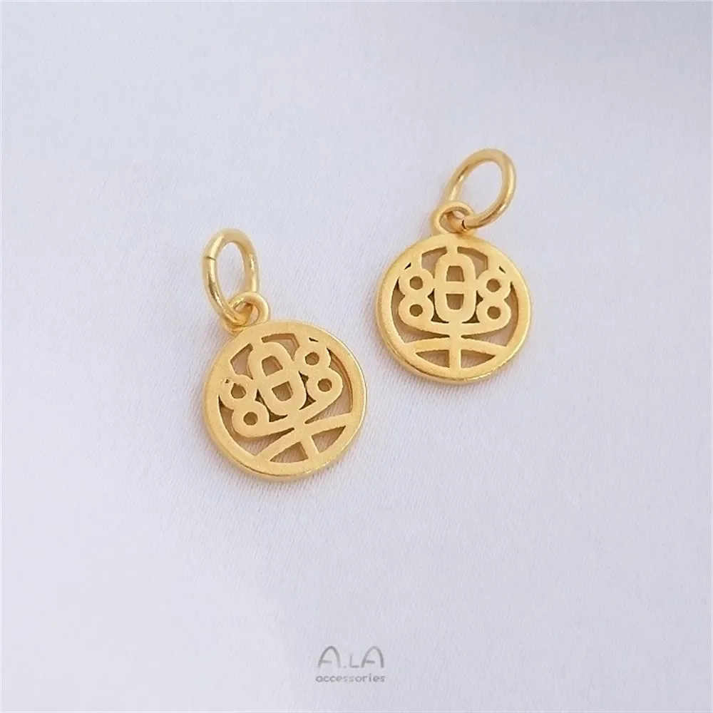 Вьетнамский золотой россыпь небольшой кулон браслет сделай сам антикварное