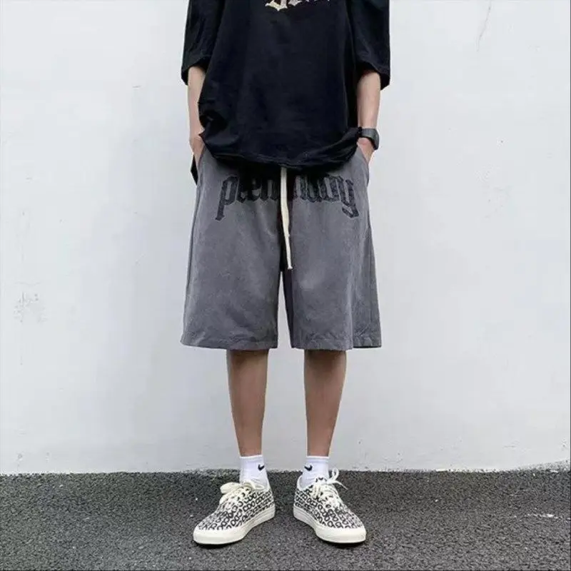 American style street basketball shorts men's summer alphabet print casual pants men cargo pants short femme