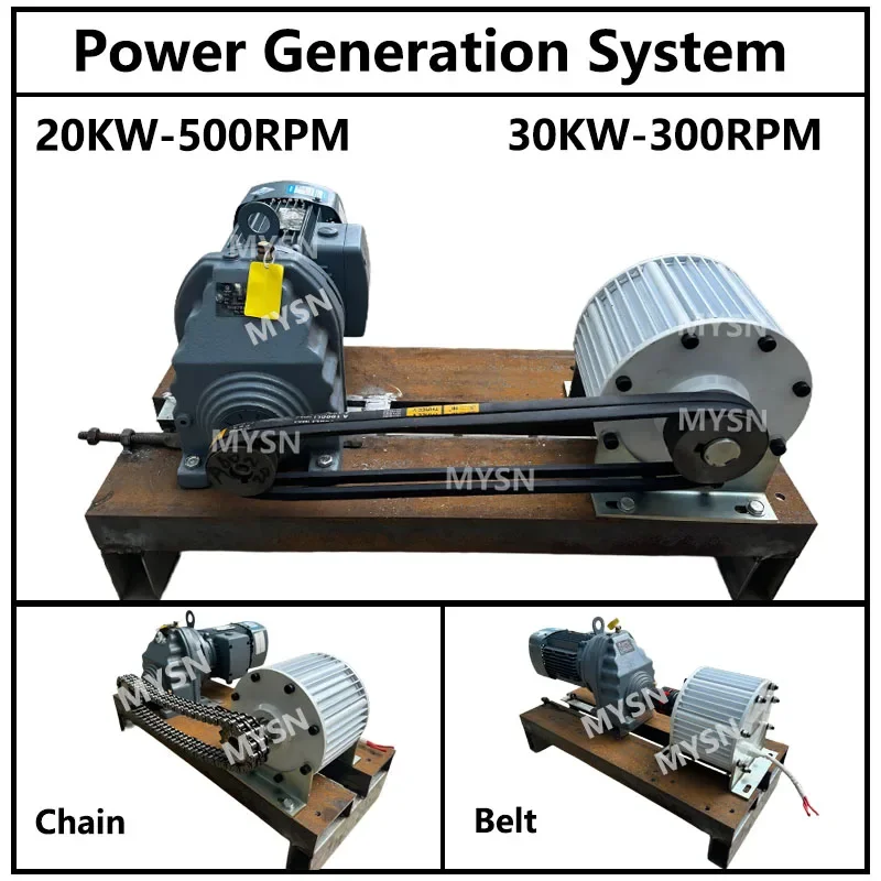 20 кВт 30 низкоскоростной генератор с постоянными магнитами 30000 Вт 96 В 110 220 380