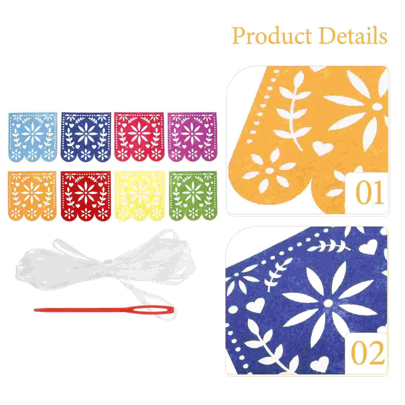 Баннер для вечеринки Fiesta фетровый подвесной флаг аксессуары Cinco De Mayo День мертвых