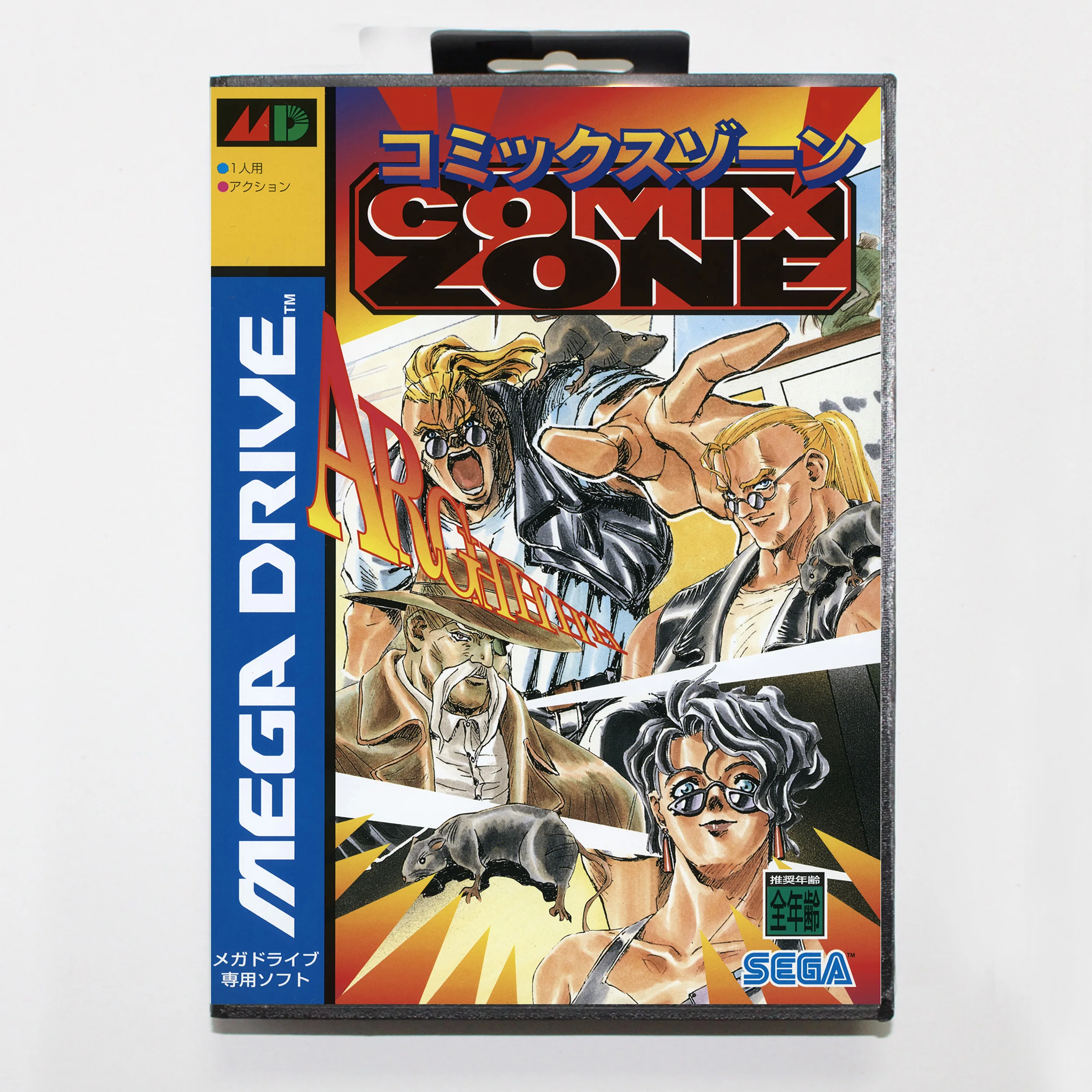 

Игровая карта Comix Zone 16bit MD для Sega Mega Drive/ Genesis с коробкой JP
