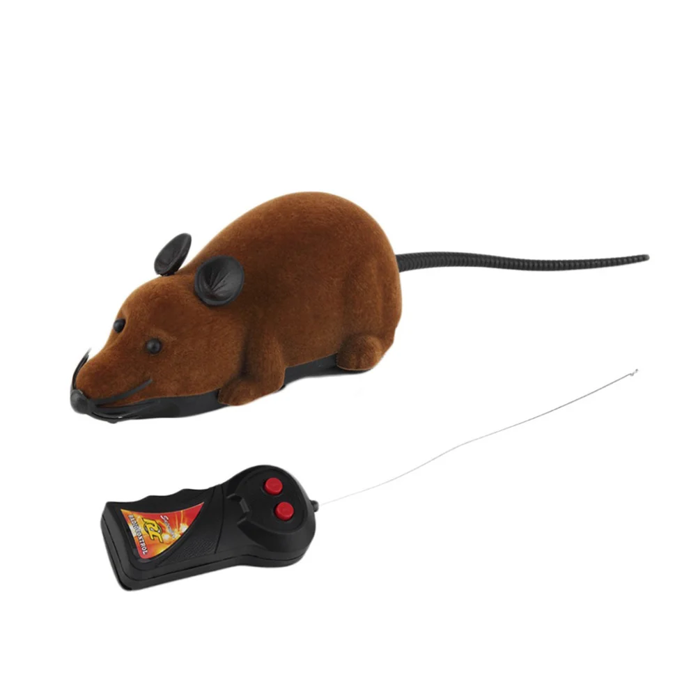 

Toy Cat Mouse Toys Control Remote Kitten Mice Interactive Teaser Electronic Plush Rat Exercise Electric Moving Pet Catch