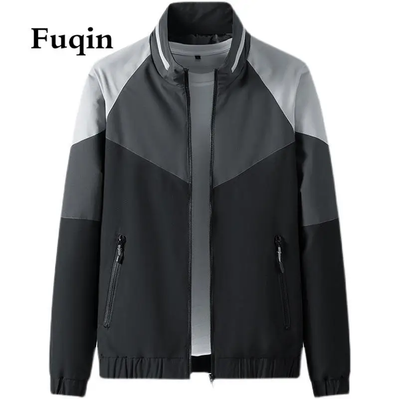 Мужская бейсбольная весенняя куртка в стиле пэчворк цветная спортивная мягкая с