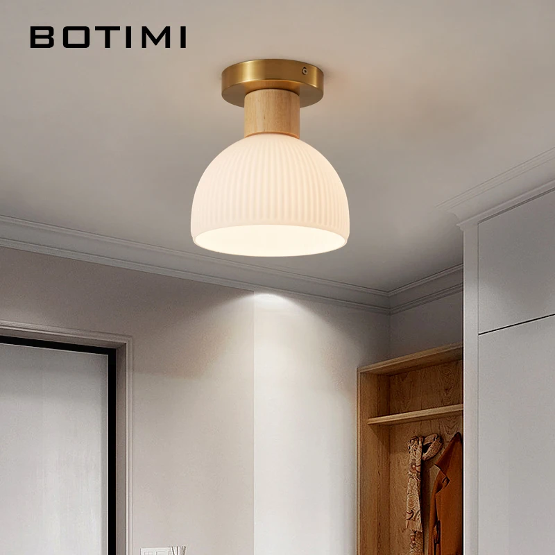 Простые потолочные светильники BOTIMI для коридора гардеробной Золотой