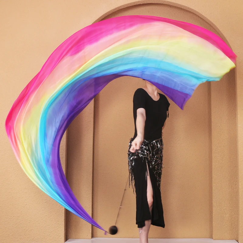 Шелковая вуаль-цепочка мяч для женщин шелковая вуаль танца живота стример