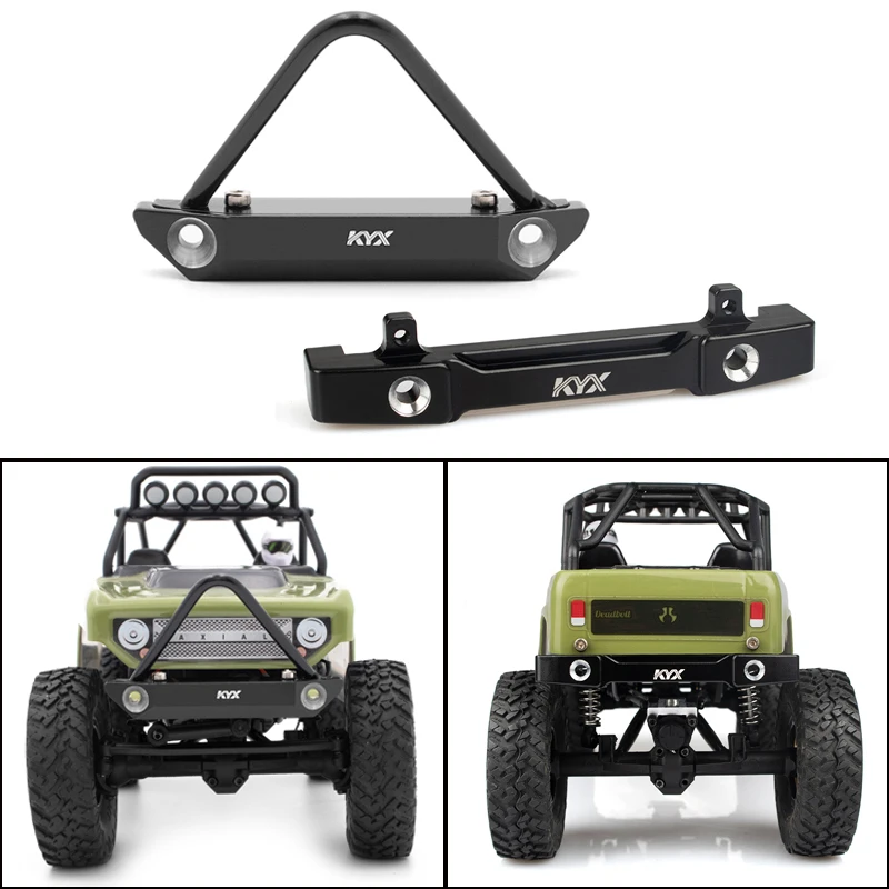 

Металлический передний бампер и задний бампер для радиоуправляемого гусеничного автомобиля 1/24 Traxxas Axial SCX24 90081 KYX, запчасти