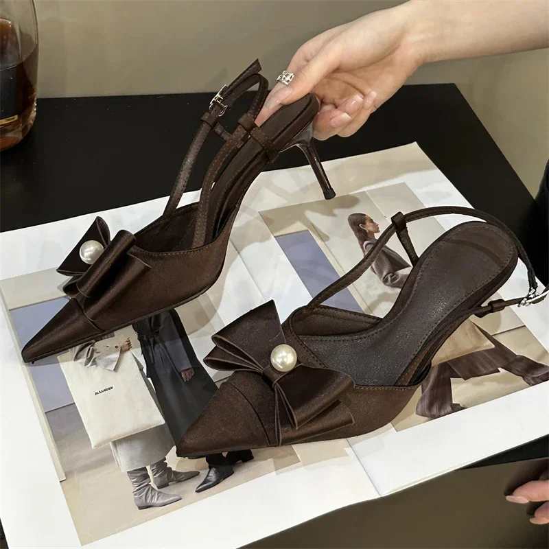 Eilyken/женские туфли-лодочки с ремешком-бабочкой и пряжкой сандалии пикантные