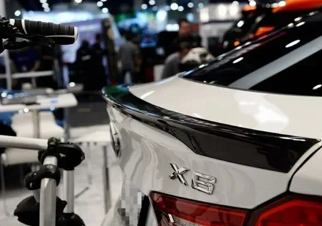 BMW F16 Автомобильный задний спойлер багажника комплект кузова глянцевый черный
