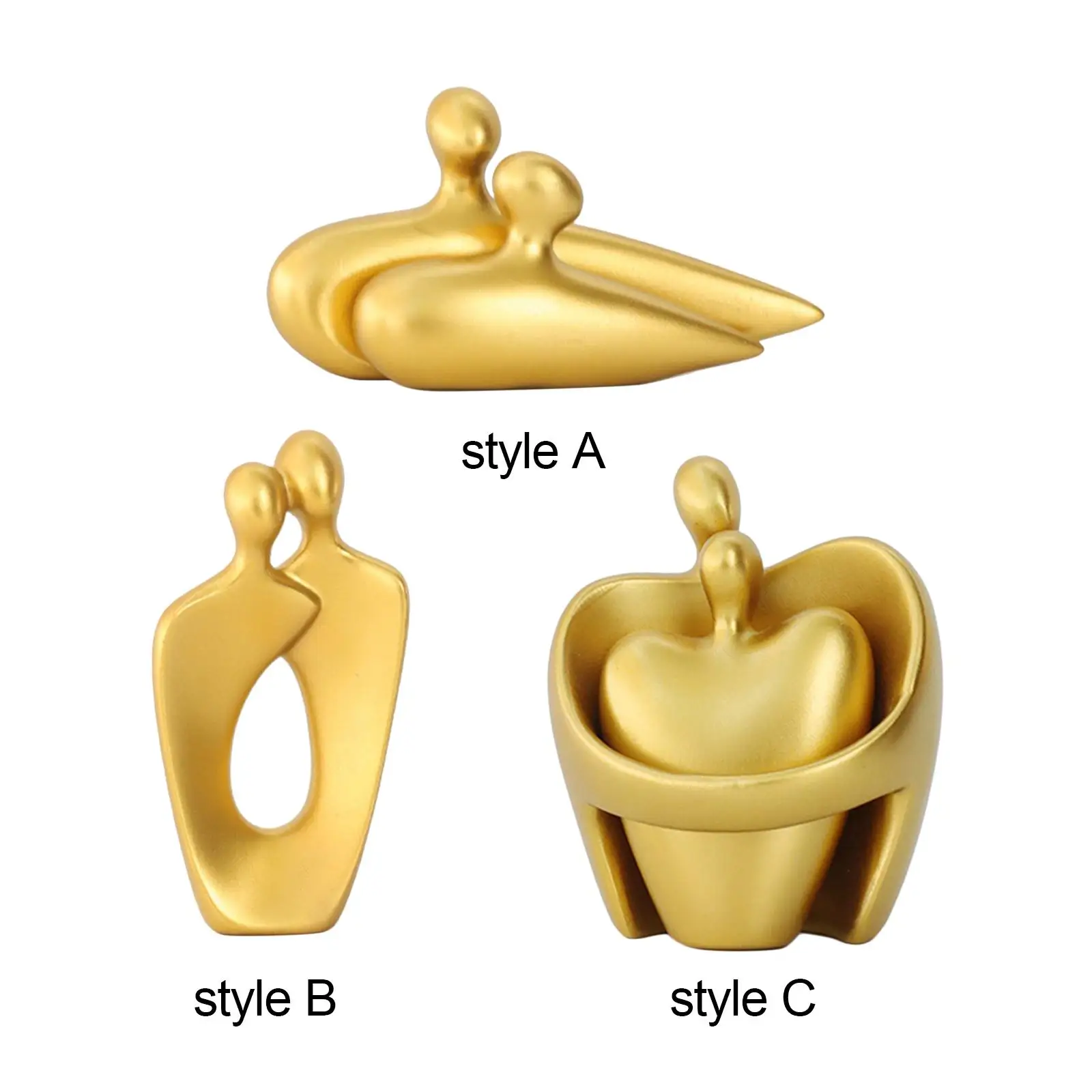 

Couple Statue Ornament Modern Artwork Resin Figurines Lover Statues Couple