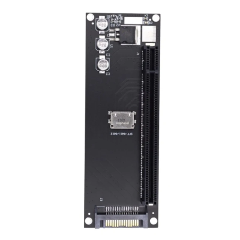 Переходник Pcie на телефон Oculink SFF-8611 To PCI-Express 16X 4X адаптер с портом питания SATA для