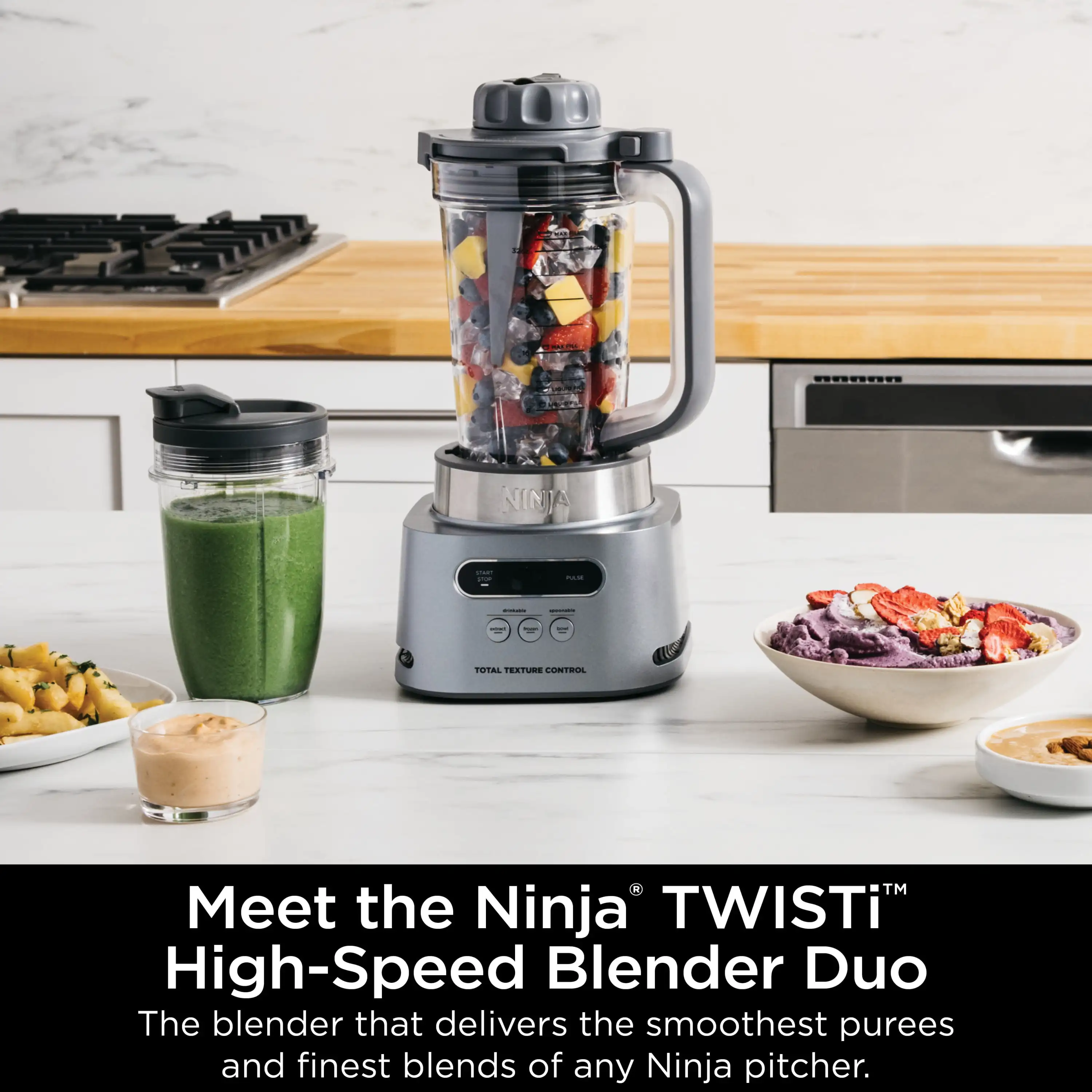 

HIGH-SPEED Blender 3 Preset , 34 oz. Pitcher Capacity