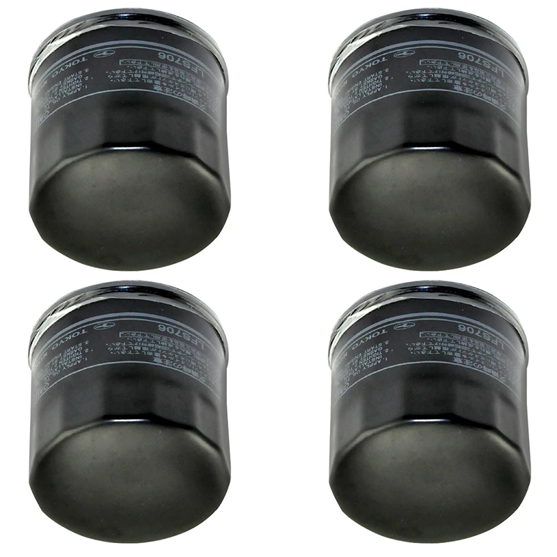 

Four Motorcycle Oil Filter For Suzuki 650 CC DL650 V-Strom 04-20 GSF650 Bandit 05-14 GSX650 F 08-16 SFV650 09-13 SV650 99-18