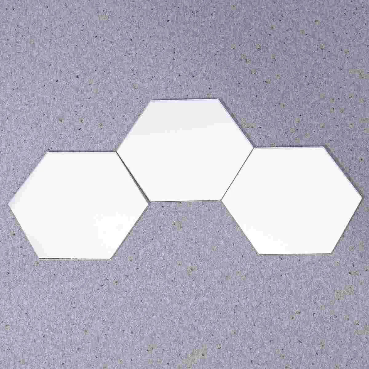 

Wall Mirror Hexagon Sticker Stickers Decal Diy Decor Acrylic Wardrobe Backdrop Geometry Home 3D Bathroom