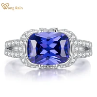 wong rain vintage 925 sterling silver 79 mm oval created moissanite sapphire gemstone party ring for women fine jewelry gifts