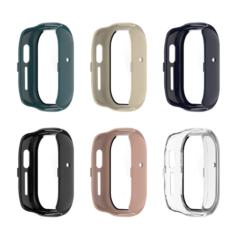 

U75A Tempered Film Hard Case Protector for Watch 4 Shockproof-Bumper Onepiece Housing