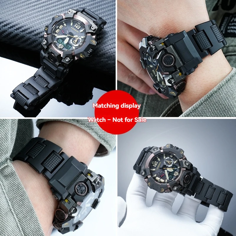 Фото Композитный стальной пластиковый ремешок для часов Casio G-SHOCK GWG-B1000 Mudmaster, легкий сменный ремешок для занятий спортом на открытом воздухе №3