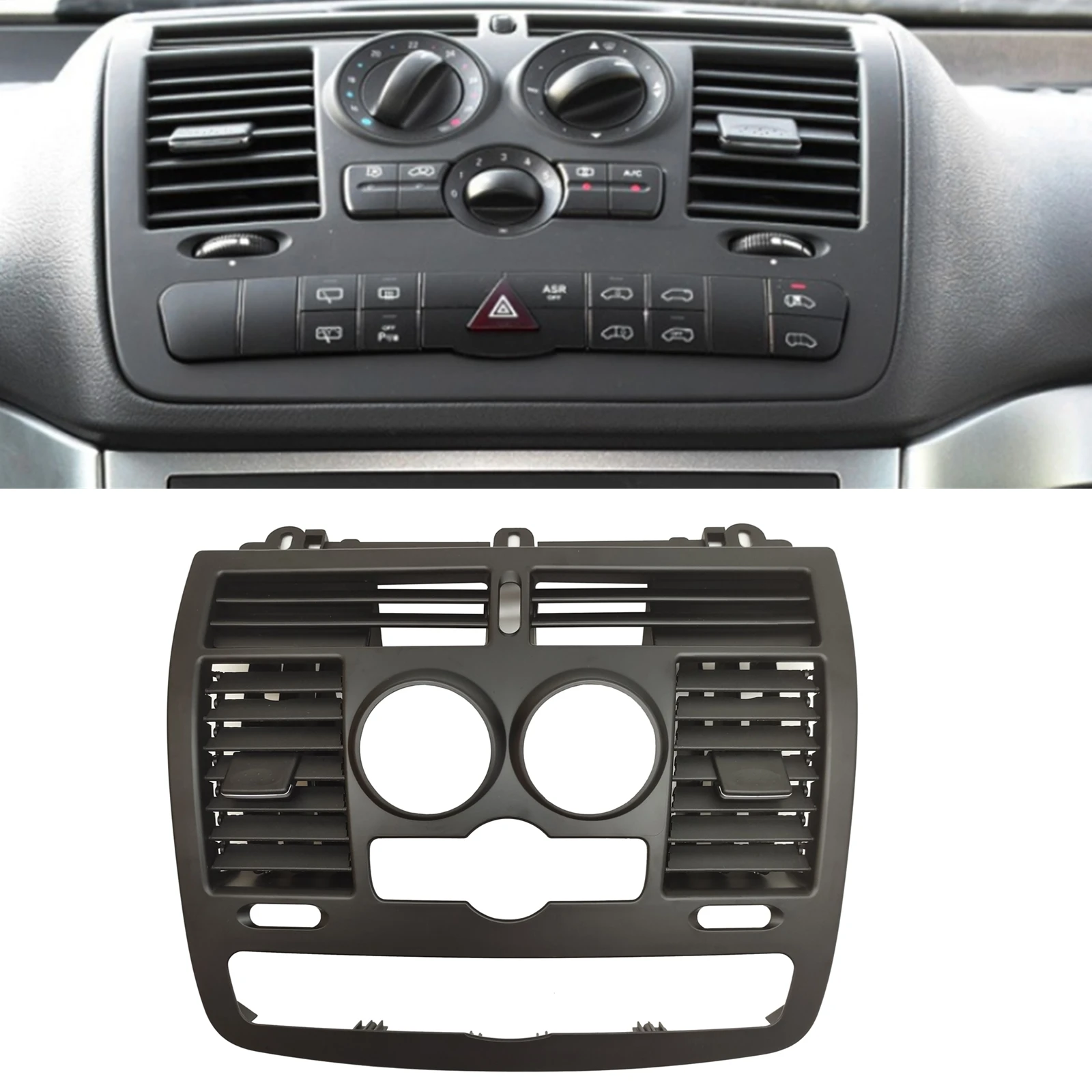 

Center Console Dashboard A/C Air Vent Cover Outlet Grille For Mercedes Benz Vito W636 Mixto Furgon W639 Base Ver 2010-2015