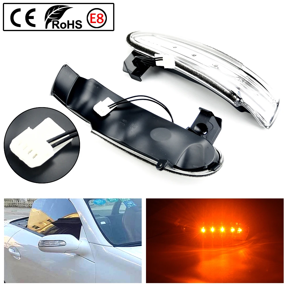 

LED Turn Signal Light Indicator For Benz SLK-Class R171 W171 2004-2008.12 Prefacelift SL Class R230 W230 2002-2008.04