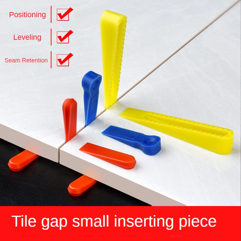 

Tile Lay Reusable Flat Leveler Wall Leveling Locator Gap Floor Tool Spacer Spacer Tile Wedge-shaped Ceramic 100pcs