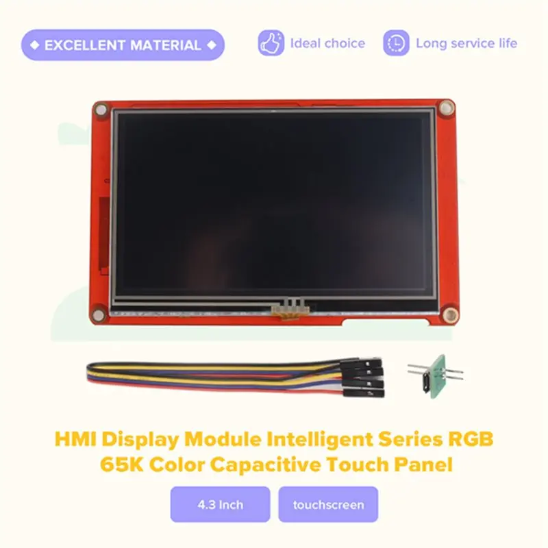 4X NX4827P043-011R 4,3-дюймовый ЖК-дисплей TFT HMI, интеллектуальный модуль с цветной сенсорной панелью RGB 65K и емкостным управлением (art.: 3920db91ea7af) - 3920db91ea7af