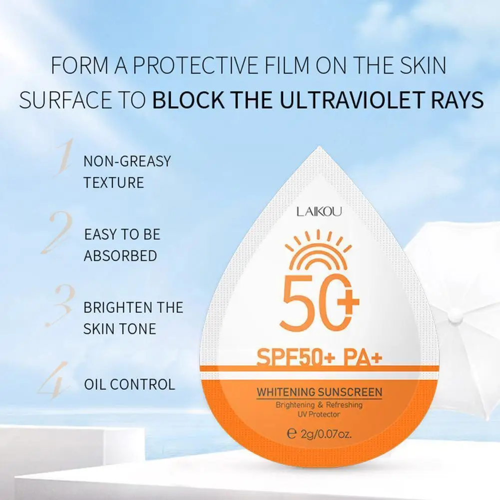 

2g Spf 50 Body Screen Whitening Cream Block Protective Anti-aging Skin Moisturizing Screen Oil-control Skin Cr X2e2