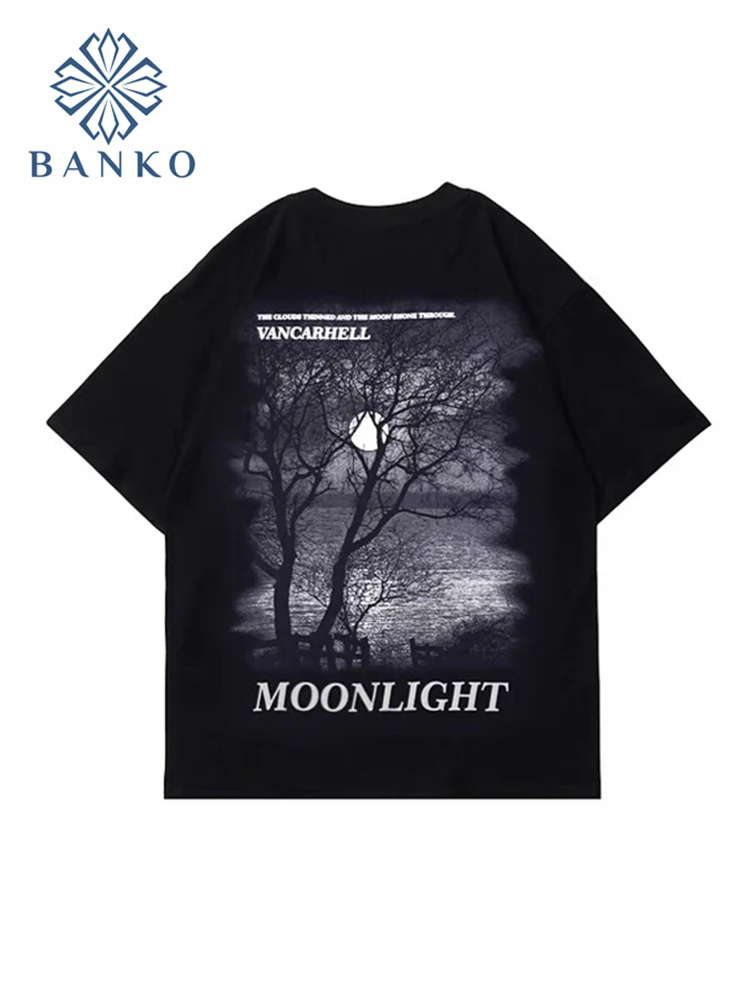 

Harajuku T-shirts Summer Men/Women Hip Hop Gothic Funny Dark Print Streetwear Short Sleeve Tee Tops American Oversize Clothes