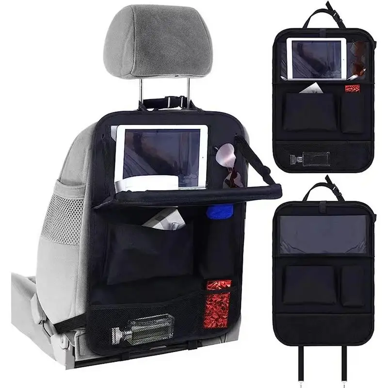 

Автомобильный Органайзер на заднее сиденье, водонепроницаемый дорожный вешалка для хранения, сумка, коврики для удара, защитный чехол на заднее сиденье, дорожные аксессуары для сидений автомобиля