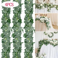 artificial eucalyptus garland artificial plants vine willow leaf rattan twigs leaves flowers wedding for home garden decor diy