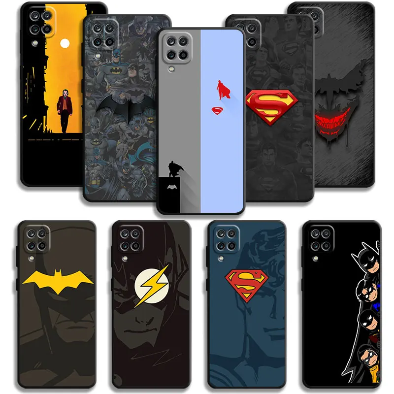 Чехол с логотипом лиц Бэтмена Против Супермена для Samsung Galaxy A50 A70 A40 A30 A10 A04 A10s A20s A20e A02 A02s A03 M54 M52 M33 M23 M14 M13