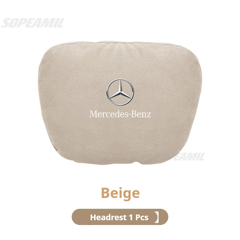 Для Mercedes Benz A C E V S Class CLA CLS GLA GLC GLK GLS SLK ML Vito Подголовник автомобиля Мягкая подушка для шеи Подушка для сиденья Поперековая подушка Поддержка