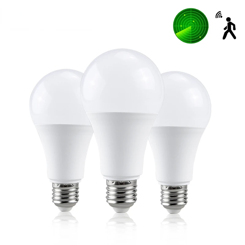 

Smart LED Bulb Lamp E27 AC85-265V Radar Sensor Light Bulb 10W 15W 20W 25W Energy Saving Induction Led Radar Lamp for Home