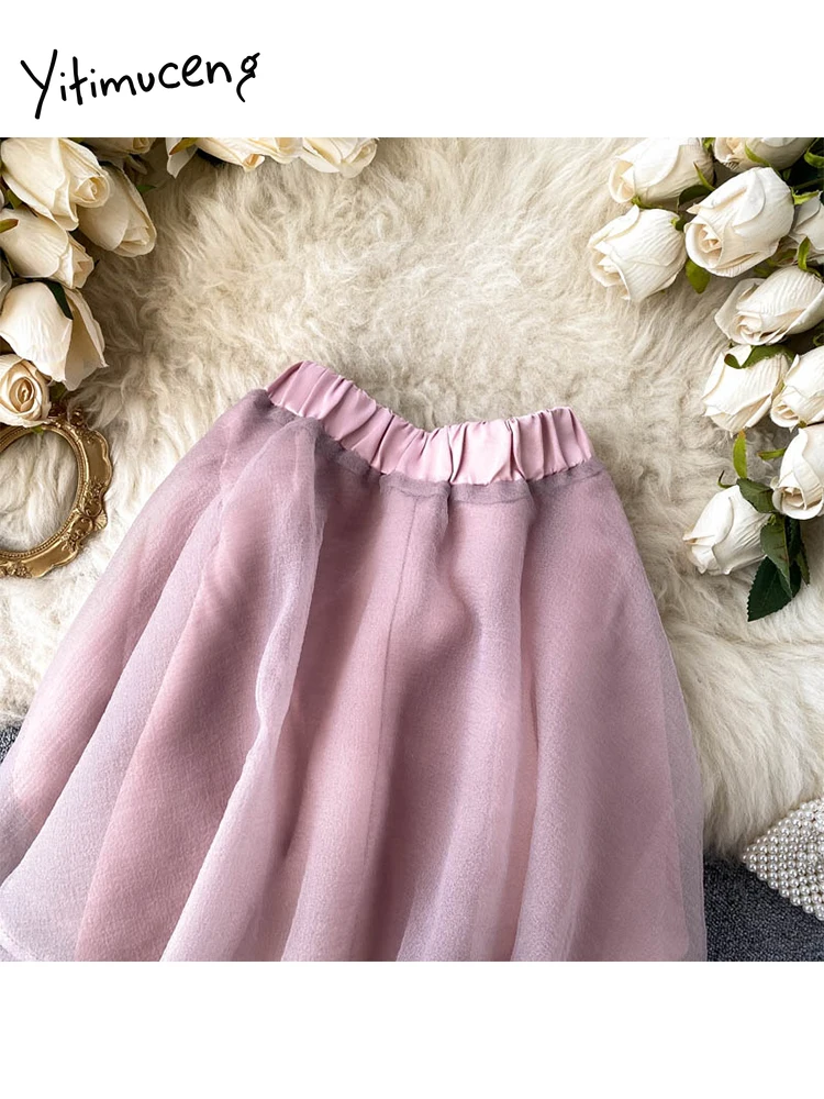 Милая розовая мини-юбка с высокой талией женское черное серое бальное платье