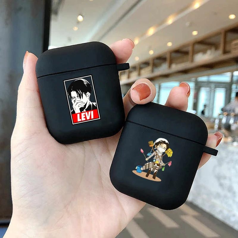 

Anime Japanese Attack on Titan Soft silicone TPU Case For AirPods Pro 1 2 3 Silicone Wireless Bluetooth Earphone Box black Cover