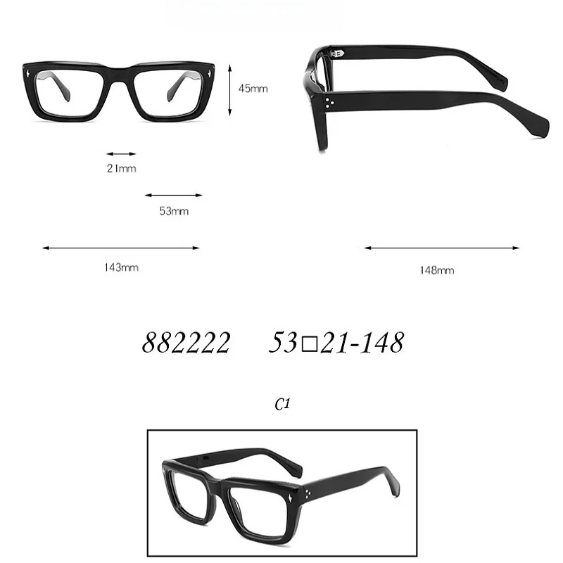 F · DRACON новая стильная оправа для очков квадратная ретро мужская модные толстые